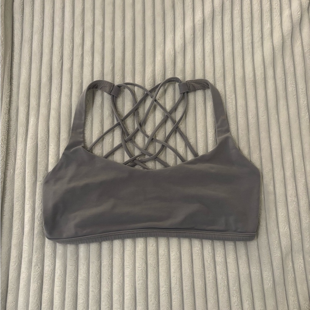 lululemon athletica blue-grey free to be bra